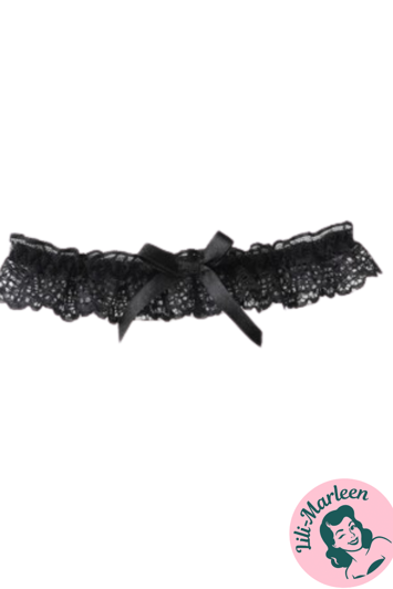 Strømpebånd, Sødt strømpebånd med sort silkebånd