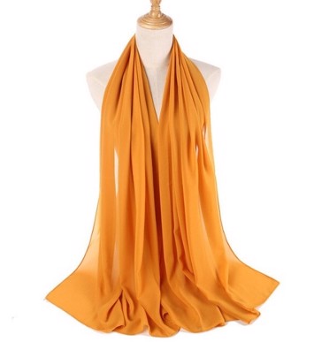 Chiffon Sjal, brændt orange