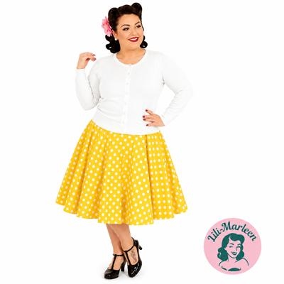 Lady Love Klassisk hvid cardigan til vintage- og rockabilly-look
