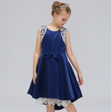 Børne festkjole: Little Ida Marie, blå