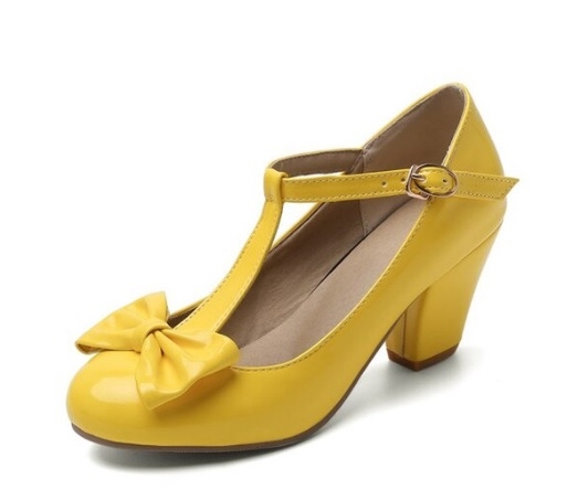ven Bløde modtage Mary Jane sko: Priscilla - gule