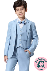 Børne jakkesæt: Matheus - Himmelblå