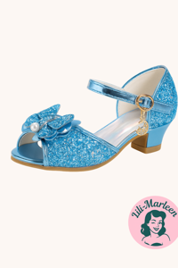 Børnefest sandal, Miss Cindrella, Blå