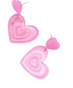 🌸💖 Øreringe - Store Hjerter - Skønne Hjerteøreringe i Lyserød 💕✨