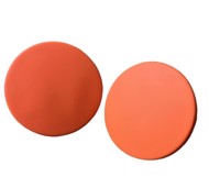 Øreringe - Klassiske Runde Plast Øreringe, Orange✨