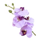 Hårclips - orkideflor, lys lilla/lilla
