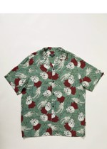 Kortærmet herreskjorte: Skulls And Roses Shirt