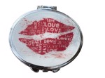 Taskespejl; My red lips - sødt lille makeup spejl til tasken 