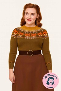 The Foxy Rebel – vintage sweater til kvinder i ægte 50’er-stil 