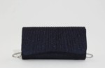 Fest clutch: Miss Diva, navy - sød  enkel festtaske i navy med glitter 