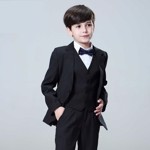 Børne jakkesæt: Altlas - sort - drengejakkesæt i 5 dele 