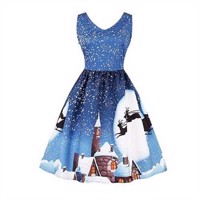 Julekjole: Blue night