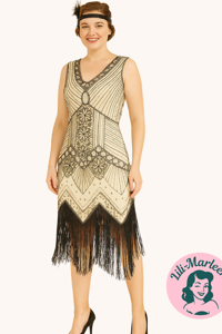 1920´er festkjole - Miss Adele, guld