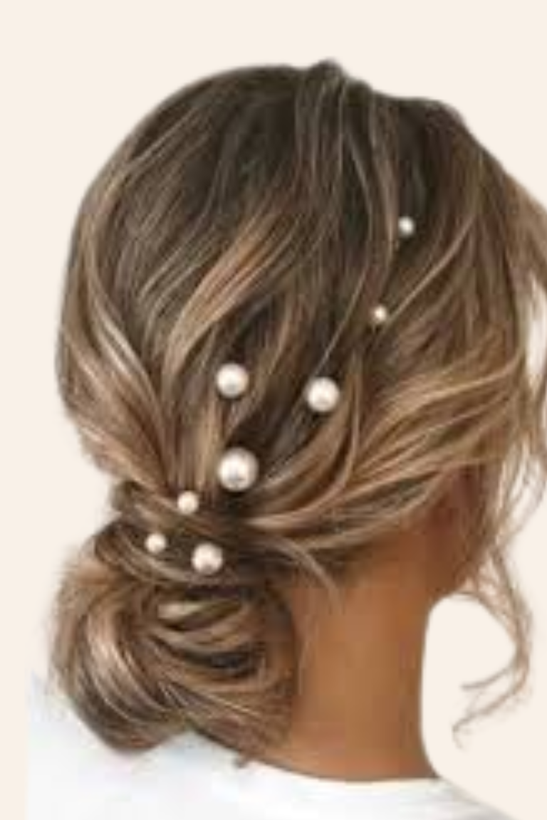 Hårnåle/klemmer med perler & sten