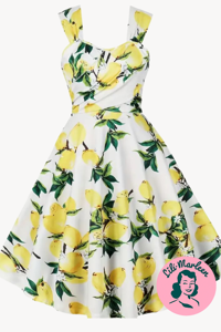 Lemon Zest – Frisk og livlig swingkjole med citrontema