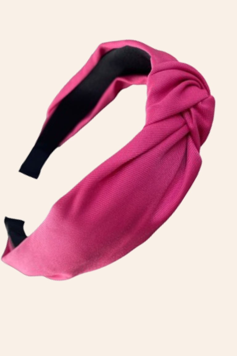 Brede hårbøjler med knude 