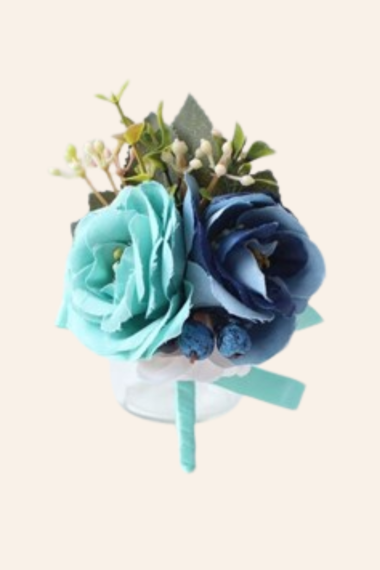 Jakkeslagsnåle, knabhulsbuket & Charmeklude