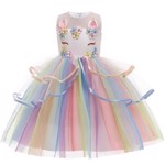 Unicorn kjole: Miss Cadance - regnbue
