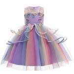 Unicorn kjole: Miss Cadance - lilla regnbue