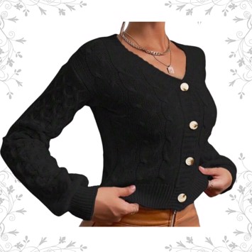 Cardigan, Carla cardigan - sort
