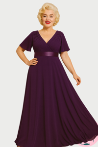 Lang gallakjole - Cornelia, lilla