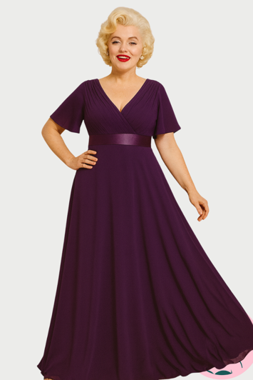 Lang gallakjole - Cornelia, lilla