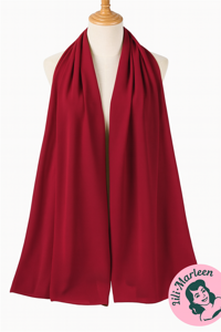 Chiffon Sjal, mørk rød/vinrød – Tidløs elegance