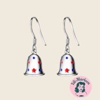 Øreringe 925 sølv; Søde hængeøreringe med små klokker 