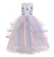 Unicorn kjole: Fluttershy - regnbue