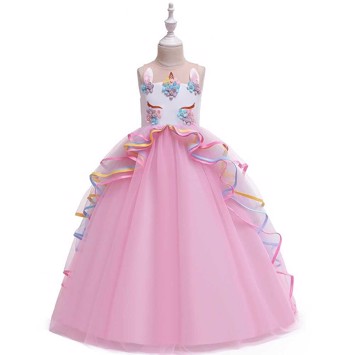 Unicorn kjole: Fluttershy - lyserød