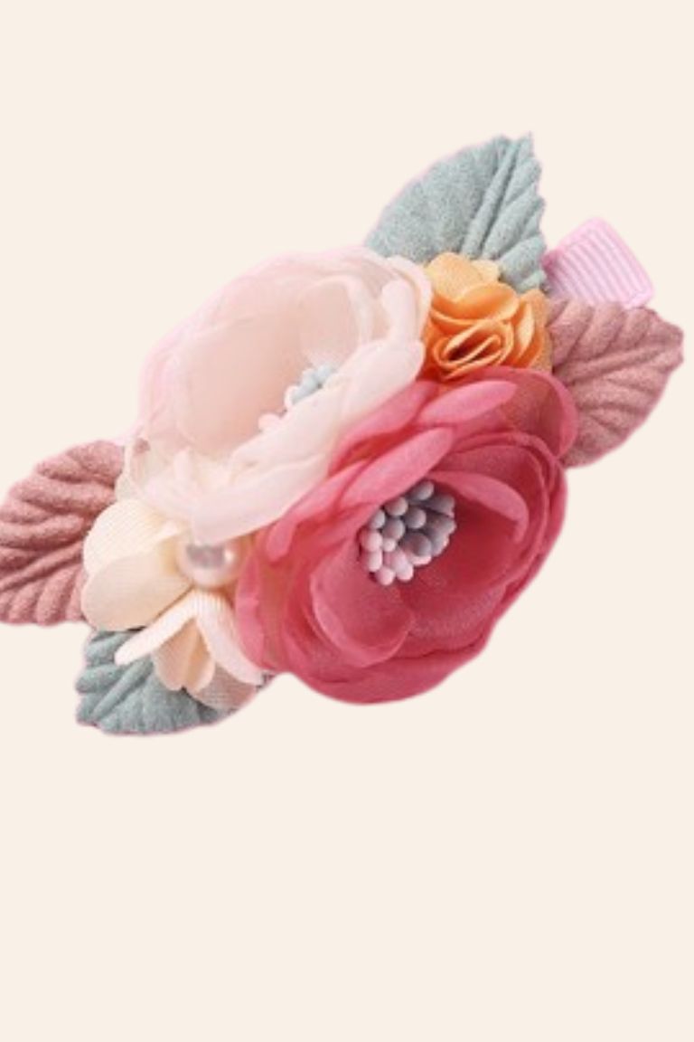 Hårklips blomster/hjerter/sommerfugle 