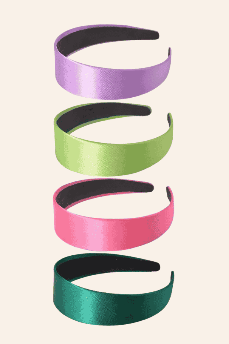 Satin hårbøjle, ekstra bred 4 cm