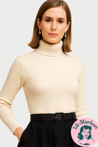 Højhals: SPIROS - IVORY; En klassiker i dit klædeskab