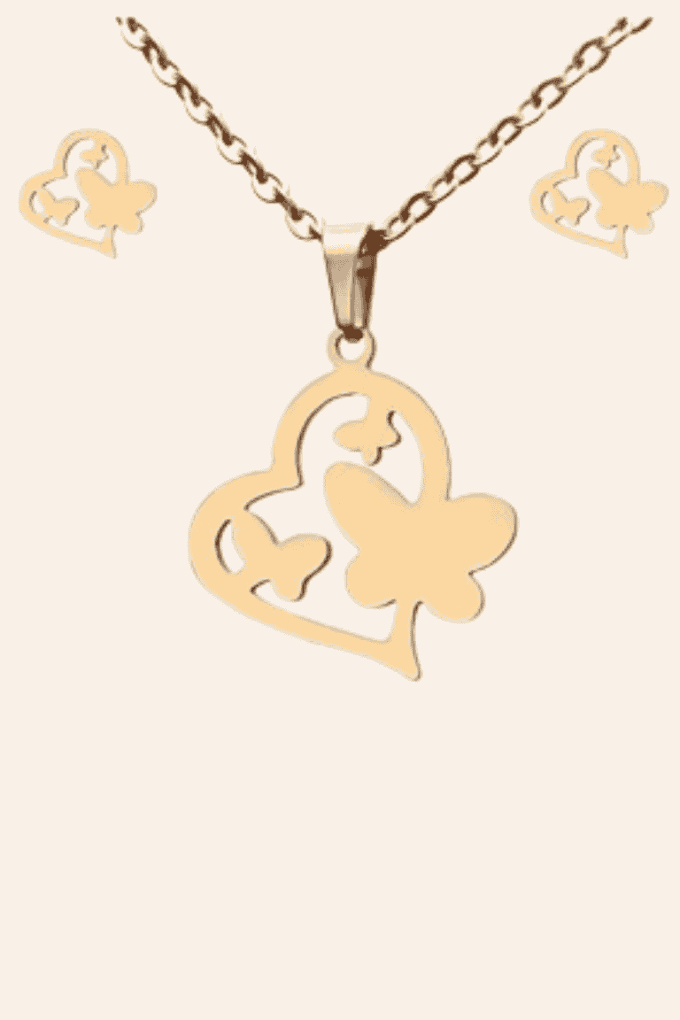 Smykkesæt til børn i rustfrit stål 