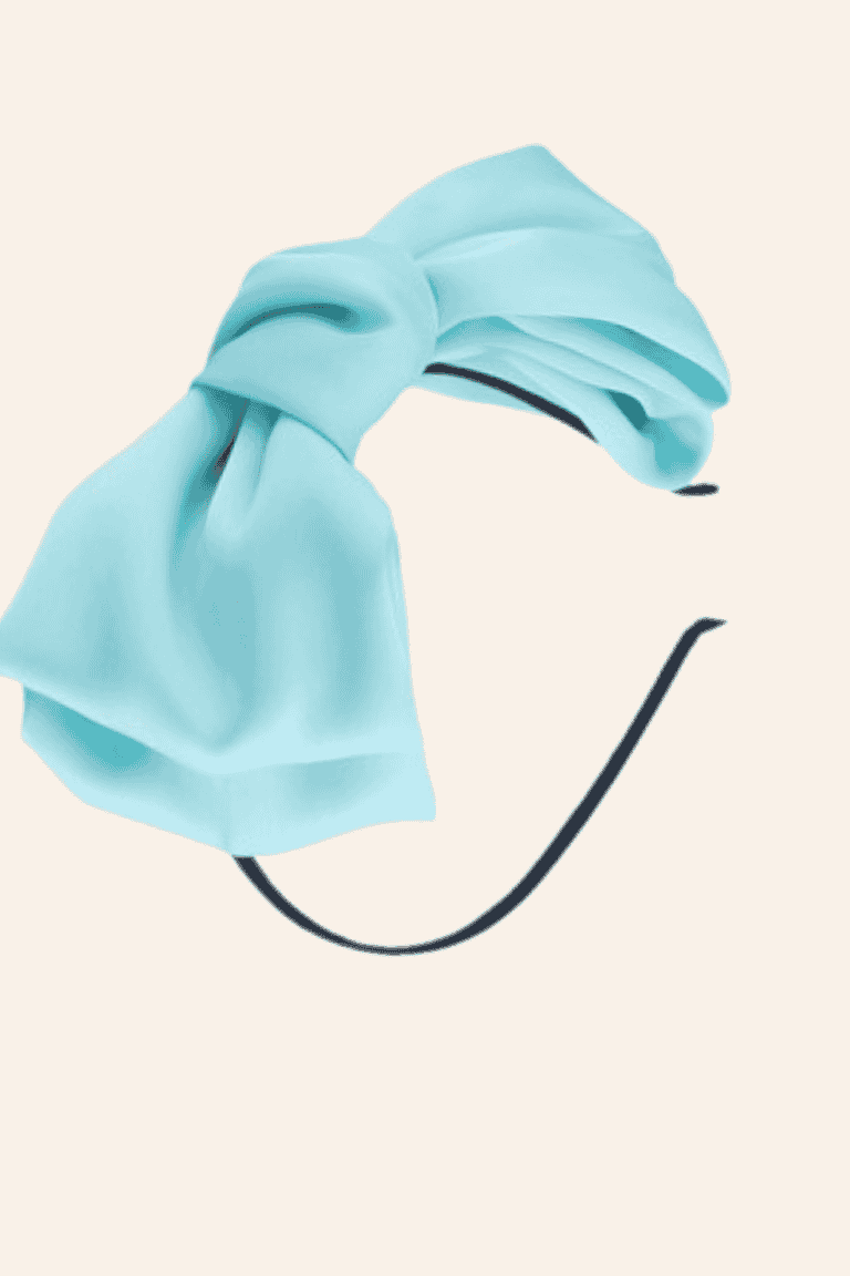 Satinhårbøjler med sløjfer/pynt