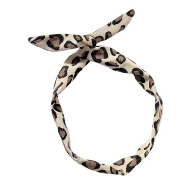 Hårbånd – Leopardmønstret i Grov Fløjl – Vild & Vintage 