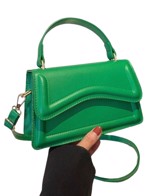 Taske: Miss Helena, grøn klassisk taske 👜