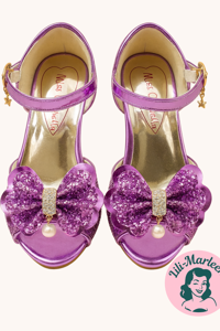 Børnefest sandal, Miss Cindrella, Lilla