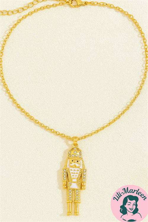 Nøddeknækker Halskæde – Guldglimt & Julemagi