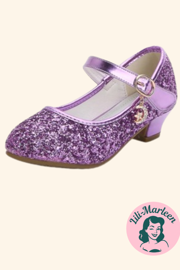Helena børnefestsko, lilla 
