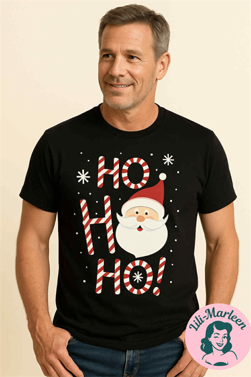 HO HO HO! – Jule-T-shirt til Herrer