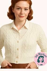 Cardigan, Carla cardigan - Ivory