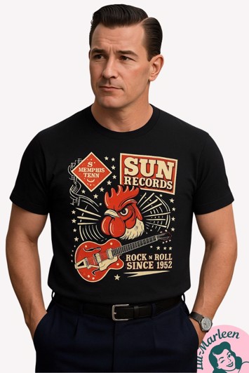 Sun Records T-shirt – Rock’n’Roll attitude siden 1952