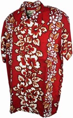 60´S HAWAI - Hibiscus Red - Hawaiian Shirt
