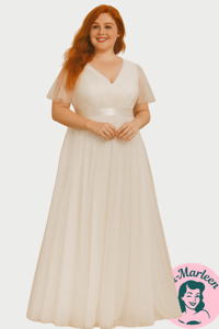 Brudekjole/lang kjole - Cornelia Darling, offwhite