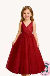 Børne festkjole: Little Lucia Alberte, rød