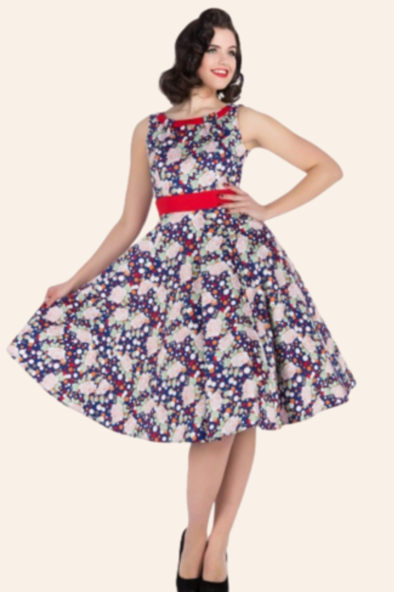 Swingkjole uden ærmer str. 36 - 54 