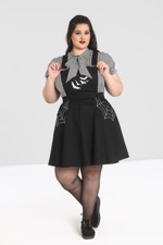 Spencer kjole; Miss Muffet - sort med Halloween print 