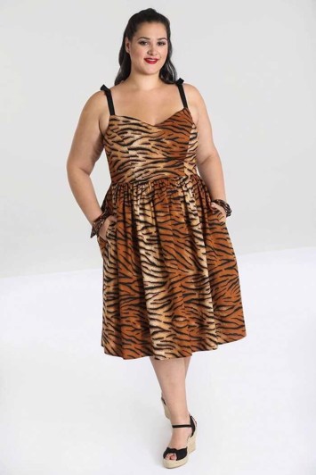 50´er kjole - Tora - tiger dress