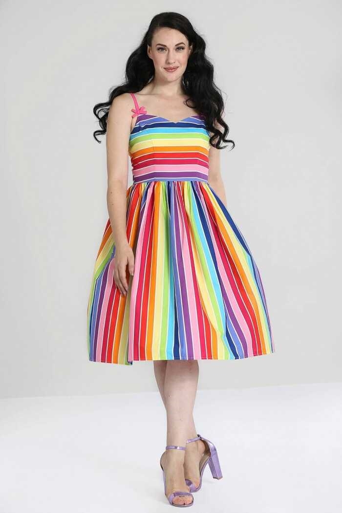 cirkulation kom over designer 50´er kjole - Over the rainbow kjolen